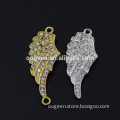 fashion angel wings full stone connector zinc alloy jewelry accessories
